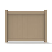 GreatBackyardz Fence Panels Greatbackyardz 6 ft. x 8 ft. Tan Vinyl Privacy 12 in. Tongue and Groove Fence Panel Kit