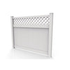 GreatBackyardz Fence Panels Greatbackyardz 6 ft. x 8 ft. White Vinyl Privacy with Lattice Fence Panel Kit