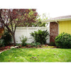 GreatBackyardz Fence Panels Greatbackyardz 6 ft. x 8 ft. White Vinyl Privacy with Lattice Fence Panel Kit