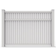 GreatBackyardz Fence Panels Greatbackyardz 6 ft. x 8 ft. White Vinyl Semi Privacy Fence Panel Kit